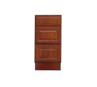 Tradizionale ciliegio 38,1 cm Vanity Bagno Shaker Porta Armadietto Cassetto Singolo Lavabo Base Bagno Rubinetto a parete Vessel Vanities Cucina Legno duro 38,1 cm L x 80 cm H x 53,3 cm P del set