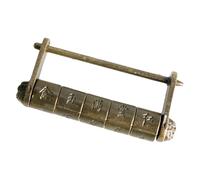 Tradizionale Cinese Caratteri Castello Per Scatole di Gioielli In Legno Lega Di Zinco Caratteri Cinesi Combinazione Password Padlock in lega di zinco Castello