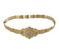 Tradizionale Cintura di Vita Russo Caucaso Costume Cintura di Cristallo Per Spettacoli Palcoscenici Elegante Cosplay Costume Cintura Cintura Etnico Culturale Accessorio, Oro, Taglia unica