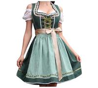 Tradizionale Dirndl Donna Abito Bavarese Moderno Costume Abiti Midi Per Le Signore Camicetta, Grembiule Occasioni Speciali Vestito Elegante E Perfetto