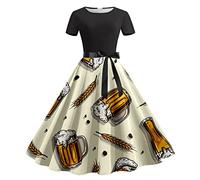 Tradizionale Dirndl Donna Abito Bavarese Moderno Vestito da Sexy Abiti Midi per Le Signore Vestiti Cameriera Dell'Oktoberfest Occasioni Speciali Costume Carnevale