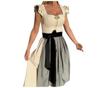Tradizionale Dirndl Donna Gonna Bavarese Abito Signore Oktoberfest Costume Camicetta, Grembiule Beer Bavarian Women's Dress Vestito Elegante E Perfetto