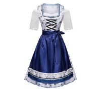 Tradizionale Dirndl Donna Vestito Grembiule Retrò Costume Bavarese Abiti Lunghi Sexy Occasioni Speciali Carnevale