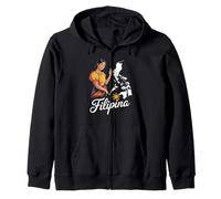 Tradizionale Filippina Pride Woman Costume Heritage Culture Felpa con Cappuccio