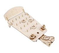 Tradizionale gioco lancio del cerchio legno che mostra potenziale e movimento Idee energetiche Strumento visualizzazione della meccanica semplice Set esperimenti scientifici sul