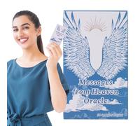 Tradizionale mazzo di tarocchi - Angoli arrotondati per imparare le carte dei tarocchi | Messaggi multifunzionali dal cielo Oracle Card | Gioco di predizione della per crescita spirituale e