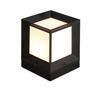Tradizionale Nero E27 Colonna Faro Esterno Impermeabile Acrilico Paralume Piazza Cancello Pilastro Luce Luminosa Lampada Da Stelo Balcone Prato Paesaggio Post Pillar Lanterna Luce