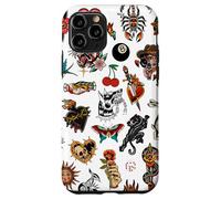 Tradizionale tatuaggio Old School Vintage Collage Mosaico Charm Custodia per iPhone 11 Pro