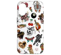 Tradizionale tatuaggio Old School Vintage Collage Mosaico Charm Custodia per iPhone 16