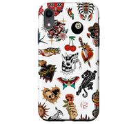 Tradizionale tatuaggio Old School Vintage Collage Mosaico Charm Custodia per iPhone XR