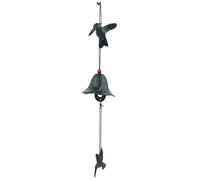 Tradizionale Wind Chime Giapponese Furin Bird a forma di ghisa bronzo Hanging Windbell per la casa Patio Balcone Office Decoration Gift(1#)