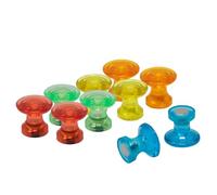 Tradizionali Magneti Del Perno Della Mappa Magnetica Assortiti Per Frigorifero, Lavagna, Tavola Da Preavviso, Archiviazione - Confezione Di 12