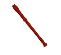 Tradizione Flauto Dolce Registratori colorati in plastica a sei e otto fori per l'educazione musicale antica e la pratica dei principianti(Red)
