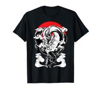 Tradizione giapponese drago asiatico Tokyo drago Kanji Giappone Maglietta