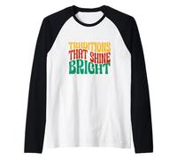 Tradizioni Che brillano Luminose Maglia con Maniche Raglan