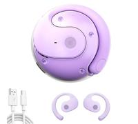 Traduttore di Lingue Hy-T26 Pro, Auricolari Bluetooth Wireless Professionali per Traduzione in Tempo Reale, Dispositivo per cuffie per Traduzione Bidirezionale, Supporto per oltre 75 Lingue (Purple)
