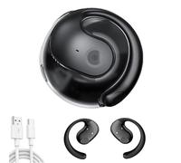 Traduttore di Lingue Hy-T26 Pro, Auricolari Bluetooth Wireless Professionali per Traduzione in Tempo Reale, Dispositivo per cuffie per Traduzione Bidirezionale, Supporto per oltre 75 Lingue (Black)