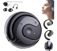 Traduttore linguistico HY-T26 Pro, traduttore for cuffie HY T26 Pro, supporta oltre 75 lingue diverse, dotato di app AI, BT 5.4, audio stereo HiFi, traduttore linguistico(Black)