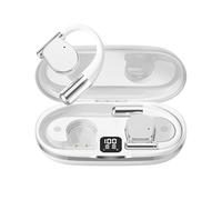 Traduttore vocale, Auricolari traduttori 144 lingue Bluetooth 5.4 Traduttore vocale bidirezionale in tempo reale APP AI Cuffie wireless,per la traduzione(WHITE)