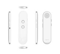 Traduttore vocale, Traduttore vocale intelligente con traduzione bidirezionale e facile, Bluetooth, 40 lingue, traduttore istantaneo in tempo reale,per la traduzione(White)