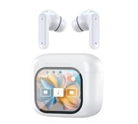Traduzione Auricolari - 1.57 Pollici Wireless Smart Cuffie | 5.4 Cancellazione del Rumore - PC ABS Design Leggero con Display LED Supporta 140 Lingue Interpretazione in Reale per Viaggi Bus