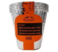 Traeger Grills BAC608 Ez-Clean - Secchiello per Grasso e Cenere, Confezione da 5, in Alluminio