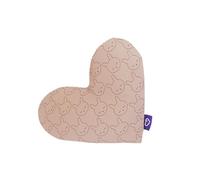 Träumeland GmbH Cuscino a forma di cuore, coniglietto, beige, 38 x 30 x 12 cm