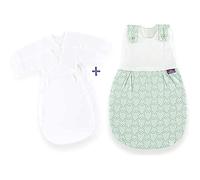 Träumeland S0103257 - Sacco nanna per bambini LIEBMICH Blumig, misura 80/86, con doppia ventilazione regolabile e sacco a pelo interno, multicolore