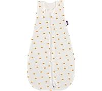 Träumeland S0300502 - Sacco nanna estivo LIEBMICH Tencel, dimensioni 60 cm, design bianco con stelle gialle, senza sbiancanti ottici, 240 g, multicolore