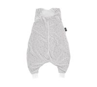 TräUMELAND Sacco nanna con piedi, 0,5 TOG Moon grigio, pigiama estivo, leggero e traspirante, certificato Öko-Tex 100