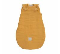 TräUMELAND - Sacco nanna in mussola giallo senape, traspirante, leggero e delicato sulla pelle, per tutto l'anno con ventilazione integrata, certificato Öko-Tex 100