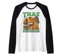 TRAF ora legge indietro quel divertente meme Capybara Bootleg Y2K Maglia con Maniche Raglan