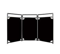 Traffic Bcade - Cassaforte pieghevole a 3 pannelli per vialetti e ascensori, altezza 99 cm, colore nero, ideale per manutenzione e controllo della folla (5 set)