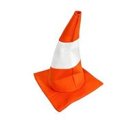 Traffic Cone Hat - Soft Felt Costume Accessory, Funny Adults Party Headwear