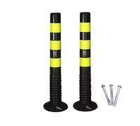 Traffic Delineator Post Delineator Cone Plastic Security Posts for Driveways, 30 Inches Parking Reflective Bollard Traffic Road Cones for Driveway Walkway Sidewalk Restaurant Hotel Parking Lots ( Colo