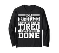 Traffic Flagger Apparel - Fantastica Bandiera Divertente Design Maglia a Manica
