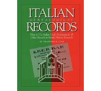 Trafford R. Cole Italian Genealogical Records (Copertina rigida)