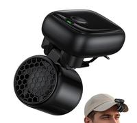 Tragbarer Clip Ventilatore - 6,1 cm ABS Wiederaufladbar 3 Stufen USB-C Mini Lüfter | Mini -Hut-Lüfter with Leiser Luftbeweger Outdoor Reisen Wandern Camping Hut Gürtel Nutzung | Hands Free Sommer