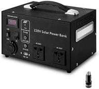 Tragbares Kraftwerk mit Großer Kapazität, 500 W, Notstromversorgung, Aufgeladen Durch Solarpanel/wandsteckdose, für Camping, Heimgebrauch, Wohnmobil, Outdoor, 500W-B