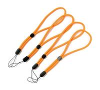 trage.band® cordino da collo/lanyard, robusto e regolabile, 4 pz. arancione fluorescente