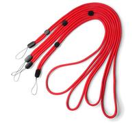 trage.band® cordino da collo/lanyard, robusto e regolabile, 4 pz. rosso