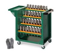 TRAGLO Carrello portautensili per impieghi gravosi Carrello portautensili Meccanico Carrello portautensili CNC Carrello di Servizio Industriale con Ruote per Magazzino Garage(BT30)