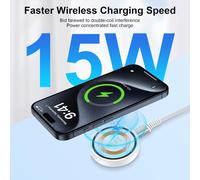 TRAHOO - Base di ricarica wireless magnetica per Pixel9Pro, supporto di ricarica rapida da 15 W per Google Pixel e compatibile con iPhone 15-12,