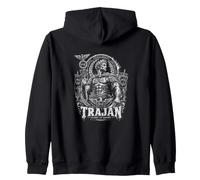 Traiano Gloria dell'Impero Imperatore Romano SPQR Felpa con Cappuccio
