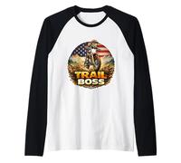 Trail Boss - Motocross Americano da Cross Maglia con Maniche Raglan