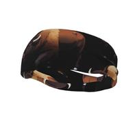 Trail Dust Bison - Fascia elastica unisex per yoga, sport, fitness, corsa, basket, sport e assorbimento del sudore,