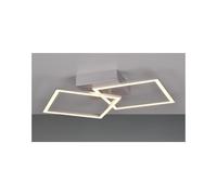 TRAIL PLAFONIERA LED 20W LUCE 3000K O 4000K FINITURA NERA, CAFFE, TITANIO O BIANCA CON 2 QUADRI ORIENTABILI MODERNA