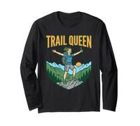 Trail Queen - Escursionismo da Donna, per attività all'Aria Aperta Maglia a Manica