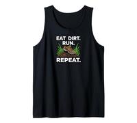 Trail Runner Eat Dirt Run Repeat XC Athlete Canotta