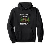 Trail Runner Eat Dirt Run Repeat XC Athlete Felpa con Cappuccio